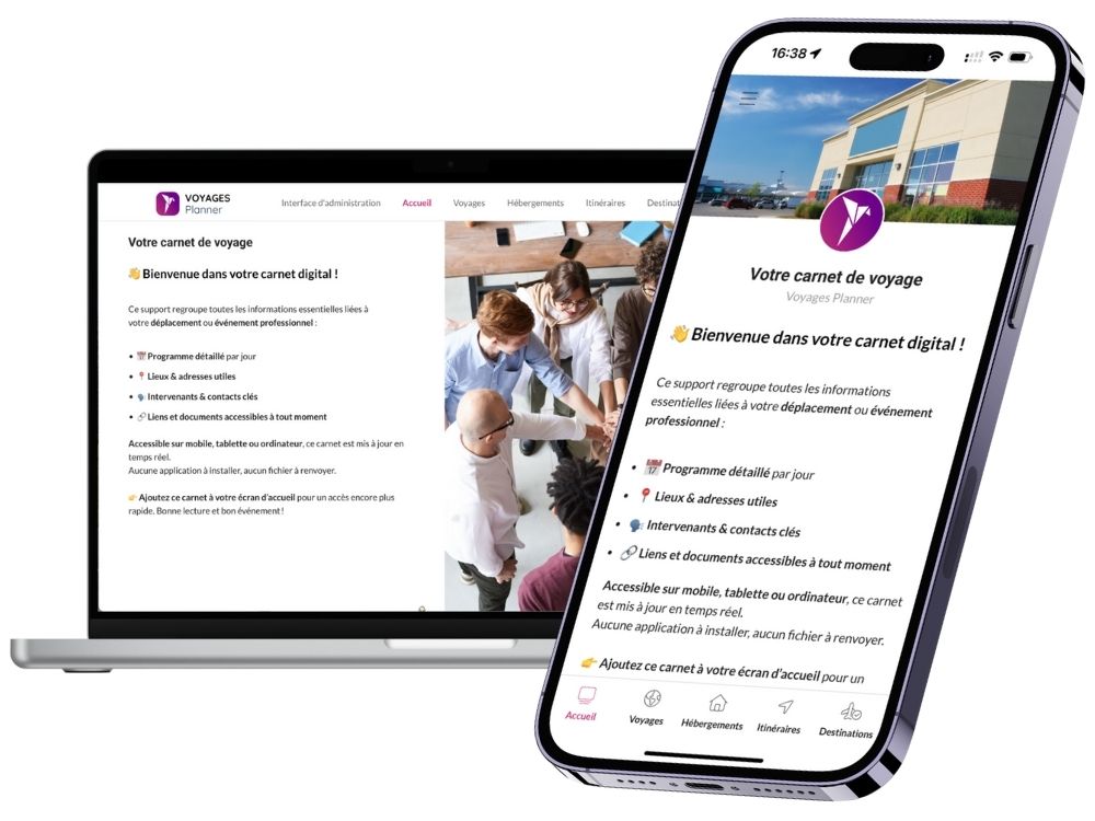 Carnet de voyage digital pour les entreprises