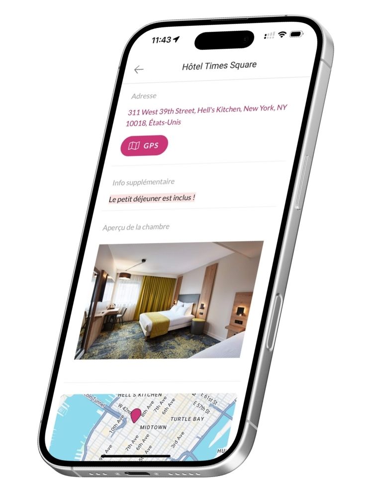 Toutes les informations du voyage à portée de main
