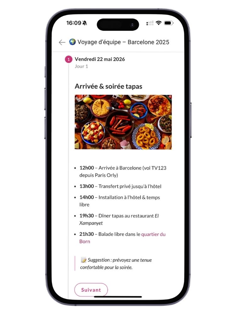 Voyage équipe à Barcelone 