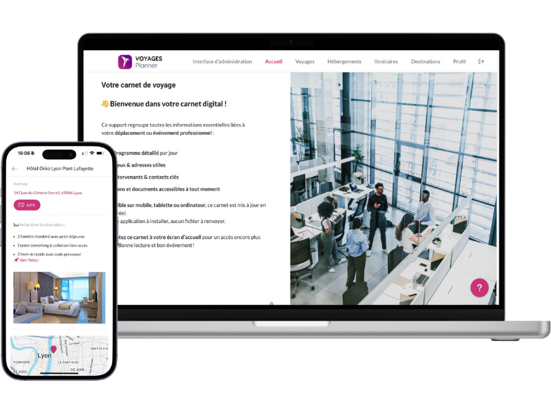 Carnets de voyages interactifs pour les entreprises