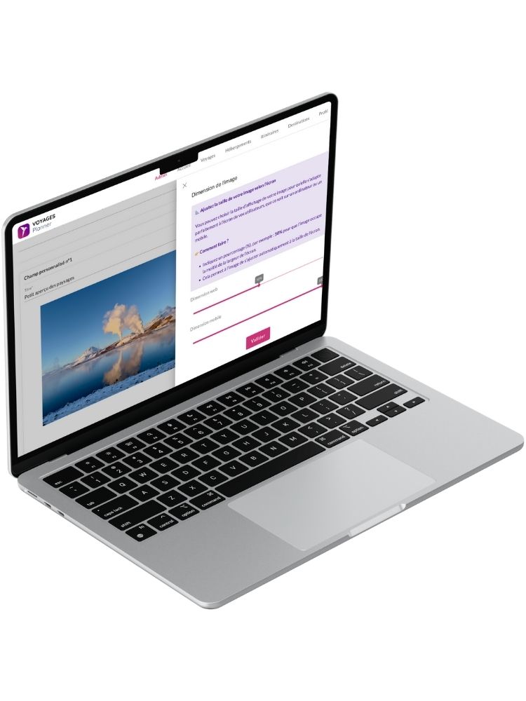 Plateforme web carnet de voyage en Islande